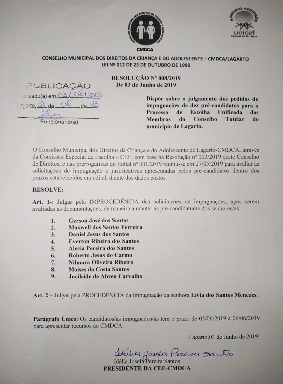 resolucao conselho 008 2019