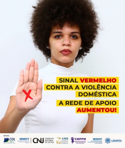 Sinal Vermelho contra a violência doméstica: CMPPM da Prefeitura de Lagarto atualiza a sociedade com os novos parceiros