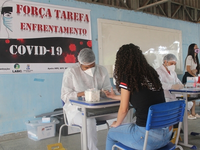 Prefeitura de Lagarto realiza testagem de estudantes e professores da rede estadual de ensino, em parceria com a UFS