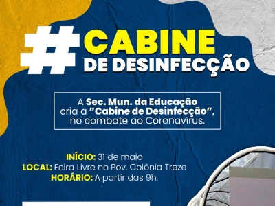 INOVAÇÃO: Prefeitura de Lagarto lança a Cabine de Desinfecção nas feiras livres do Município