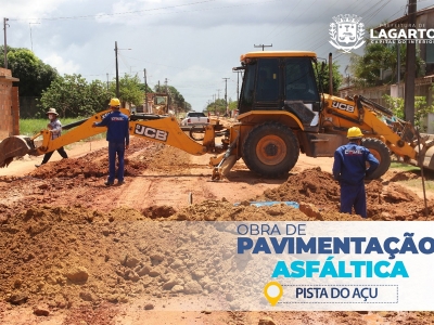 Prefeitura de Lagarto dá início à pavimentação asfáltica da Pista do Açu